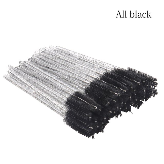 50 uds, cepillo desechable para pestañas de cristal, aplicador de varitas de máscara, cepillos de pestañas de diamante, extensión de pestañas, herramientas de maquillaje para mujeres Tan Jianjun unisex