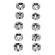 thumbnail image 2 of 10 Pcs Screw Die Set Alloy Steel Round Thread Die Repair Kits for External Threads, 2 of 5