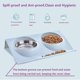 thumbnail image 3 of Stainless Steel Double Cat Bowl, Small Dog Bowl, Double Pet Bowl, Cat Double Bowl-Blue, 3 of 4
