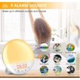 thumbnail image 4 of SAMA Sunset Simulation 7Colors 2Alarm 8Natural Sounds Digital Sunrise Alarm Clock Radio, 4 of 20