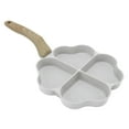 thumbnail image 1 of Egg Pan, Egg Frying Skillet Pan 4 Cup Fast Conduction With Handle For Kitchen Green,White, 1 of 8
