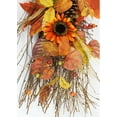 thumbnail image 4 of Admired by Nature 36" Artifical Festive Harvest Display Teardrop with Sunflowers, Pumpkins, Pine Cone, Maple Leaves and Wheat, 4 of 8