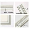 thumbnail image 4 of 27"x 3" Self Adhesive Flexible Foam Molding Trim, 3D Sticky Decorative Wall Lines Wallpaper Border for Home, Office, Hotel DIY Decoration, White 1Pack, 4 of 5
