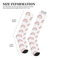thumbnail image 2 of Compression Socks For Women And Men - Rainbow Print Compression Socks Circulation For Workout, 2 of 2