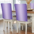 thumbnail image 2 of Ombre Chair Back Covers Set of 6, Violet Purple Gradient Stretch Dining Chair Back Slipcovers Removable Seat Cover for Kitchen Restaurant Hotel Cafe, 2 of 9