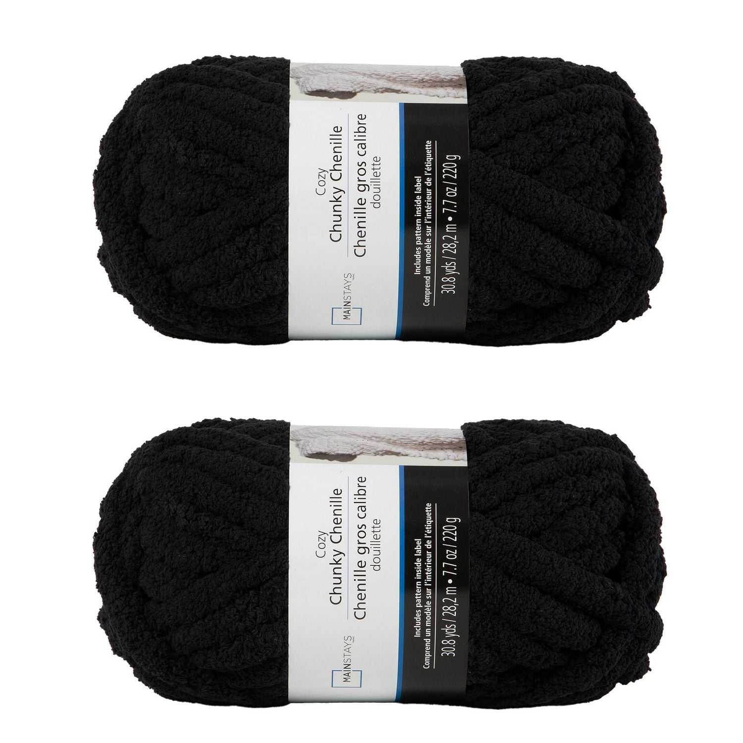 Lot de 2 fils de polyester noir MAINSTAYS
