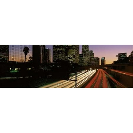 - Panoramic Images PPI74898L Harbor Freeway Los Angeles CA Poster Print by Panoramic Images - 36 x 12
