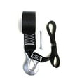 thumbnail image 2 of 8" Black, White, and Silver Outdoor Rod Saver PWC 12SH Winch Strap Replacement with Soft Hook 12-Ft, 2 of 3