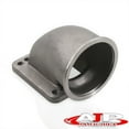 thumbnail image 1 of AJP Distributors Performance Upgrade Universal 3.5" Inch / 88.9mm V-Band To T3 T4 Turbo Charger Flange Mild Steel 90 Degree Elbow Angle Exhaust Header Manifold Conversion Adapter Adaptor Cast Vband, 1 of 4