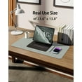 thumbnail image 5 of 23.6" x 13.8" Leather Desk Pad Protector, Office Desk Mat, Large Mouse Pad, Non-Slip PU Leather Desk Blotter, Laptop Desk Pad, Waterproof Desk Writing Pad for Office and Home, 5 of 9