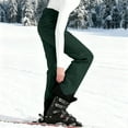 thumbnail image 6 of Turilly Women's Colorblocked Pocket Fleece Ski Pants Pants Fashion Women's Ski Pants Army Green L, 6 of 6