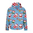 thumbnail image 4 of VBTAPA Men's Christmas Hoodie Funny Santa Graphic Hooded Sweatshirt Oversized Fleece Pullover Hoodies Loose Casual Sweatshirts with Kangaroo Pocket Multicolor XXL, 4 of 6