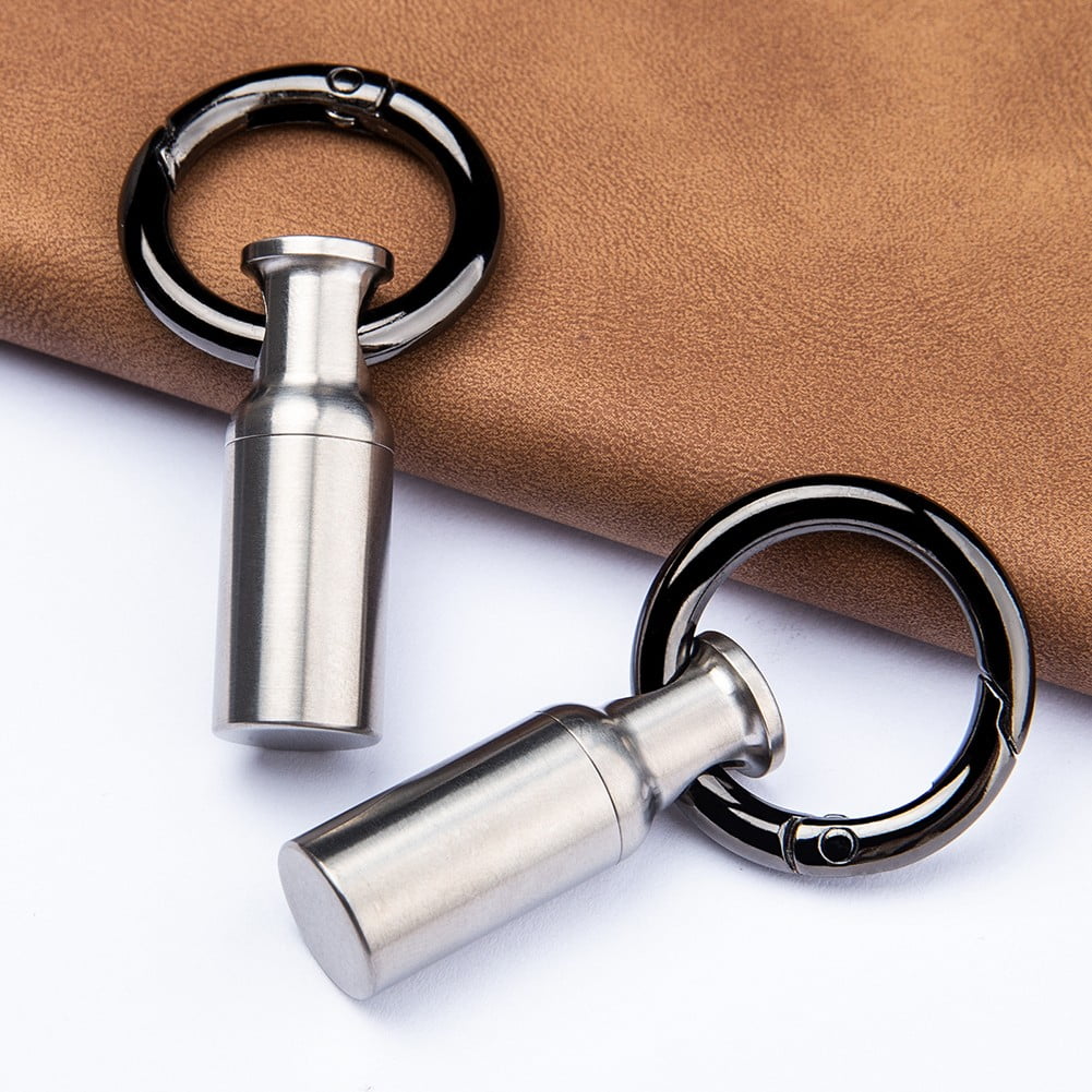 BCLONG Tiny Keychain Pill Holder Case Waterproof Fob Travel Pocket Organizer