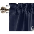thumbnail image 3 of Rdsfhsp Nautical Valances for Windows White Anchor Navy Blue Kitchen Valances Rod Pocket Curtain Washable Small Window Treatment for Bathroom/Living Room/Bedroom/Home Decor 54x18 Inch, 3 of 5