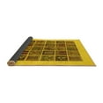 thumbnail image 2 of Ahgly Company Indoor Round Abstract Yellow Modern Area Rugs, 5' Round, 2 of 4
