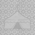 thumbnail image 1 of Ahgly Company Machine Washable Indoor Square Transitional Dark Gray Area Rugs, 7' Square, 1 of 7