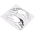 thumbnail image 1 of Skull Head Sticker, Motorcycle 3D Decals Silver Wear Resistant  Replacement For Shadow For Modification, 1 of 8