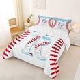 thumbnail image 2 of Manfei Baseball Initial R Full Size Comforter Sets 3-Piece,Ice Cream Bedding Sets, 2 of 6