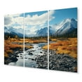 thumbnail image 2 of Designart "Wilderness of the Canadian Yukon III" Landscapes Metal Wall Art Set, 2 of 5