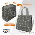 thumbnail image 3 of Cute Pug Puppies Insulated Lunch Bag for Women & Adults,Large Portable Soft Cooler Lunch Bag,Thermal Food Storage Tote with Pearl Cotton,8.66L,8.75x5.75x9.5 Inch, 3 of 6