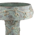 thumbnail image 3 of Menon Bird Bath Feeder, Decorative Designs, Green Terracotta, 20 Inch, 3 of 6