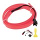 thumbnail image 1 of Cuerda de luz LED EL de 1m Unique Bargains, tira de luz de neón flexible para iluminación interior de automóviles, encendedor de cigarrillos (12v) rosa, 1 of 7