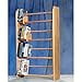thumbnail image 3 of Wood Shed 405 Solid Oak 4 Row Dowel DVD-VHS Rack, 3 of 3