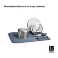 thumbnail image 4 of Umbra Udry Dish Drying Rack And Microfiber Dish Drying Mat - Space-Saving Lightweight Design Folds Up For Easy Storage, 24 X 18 Inches, 4 of 10
