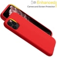 thumbnail image 4 of Liquid Silicone Case Compatible with iPhone 11 Pro Max 6.5 inch(2019), Gel Rubber Full Body Protection Shockproof Cover Case Drop Protection Case（Red）, 4 of 7