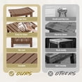 thumbnail image 5 of SERWALL HDPE Shower Bench for Inside Shower, Waterproof Shower Stool with Handles- Brown, 5 of 10