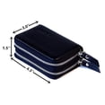 thumbnail image 4 of Wallets for women,genuine leather womens wallets,Women's Genuine Leather RFID Secure Spacious Cute Double-Zipper Card Wallet Small Purse with ID Window, 4 of 6