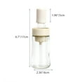 thumbnail image 3 of Fasiaou Dispenser with Brush - Glass Olive Oil Dispenser for Kitchen, 2 IN 1 Oil Dispenser Bottle with Silicone Basting Brush for Cooking Vinegar Sauce BBQ Grill Frying,Green, 3 of 6