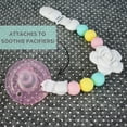 thumbnail image 2 of Vesta Baby Silicone Pacifier Clip and Teether Holder Set for 3 Months+ Infant Girls, 2 of 8