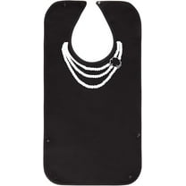 Polyester Adult Bibs for Eating Washable Reusable Waterproof Clothing Protector Bibs for Elderly Weak People Rose Pattern 650x338x5mm DIY