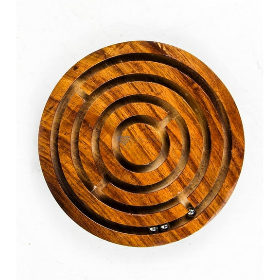 Ball in A Maze Puzzle Board Game Wooden (Small)