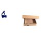 thumbnail image 1 of Estante flotante de pensador abstracto, escultura de pared con compartimento, adorno artístico versátil para oficina, decoración del hogar y almacenam, 1 of 8