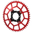 thumbnail image 3 of Plato y adaptador BCD 52T 104, aleación de aluminio, accesorios de modificación de batería de litio para motor Bafang Mid Drive, color rojo, 3 of 14