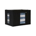 thumbnail image 1 of Set 2 Cajas Organizadoras Multiusos AGBOX Negro 42x60x40 cm | Contenedores Grandes para Almacenaje con Tapa | Organizadores de Hogar Apilables, 1 of 5