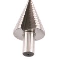 thumbnail image 3 of Broca escalonada [Ø 5-35 mm] - Vástago triangular de 10 mm - Ideal para metales blandos, madera, plásticos (no para acero inoxidable) - Broca para metal de 13 peldaños - broca cónica y avellanador, 3 of 4