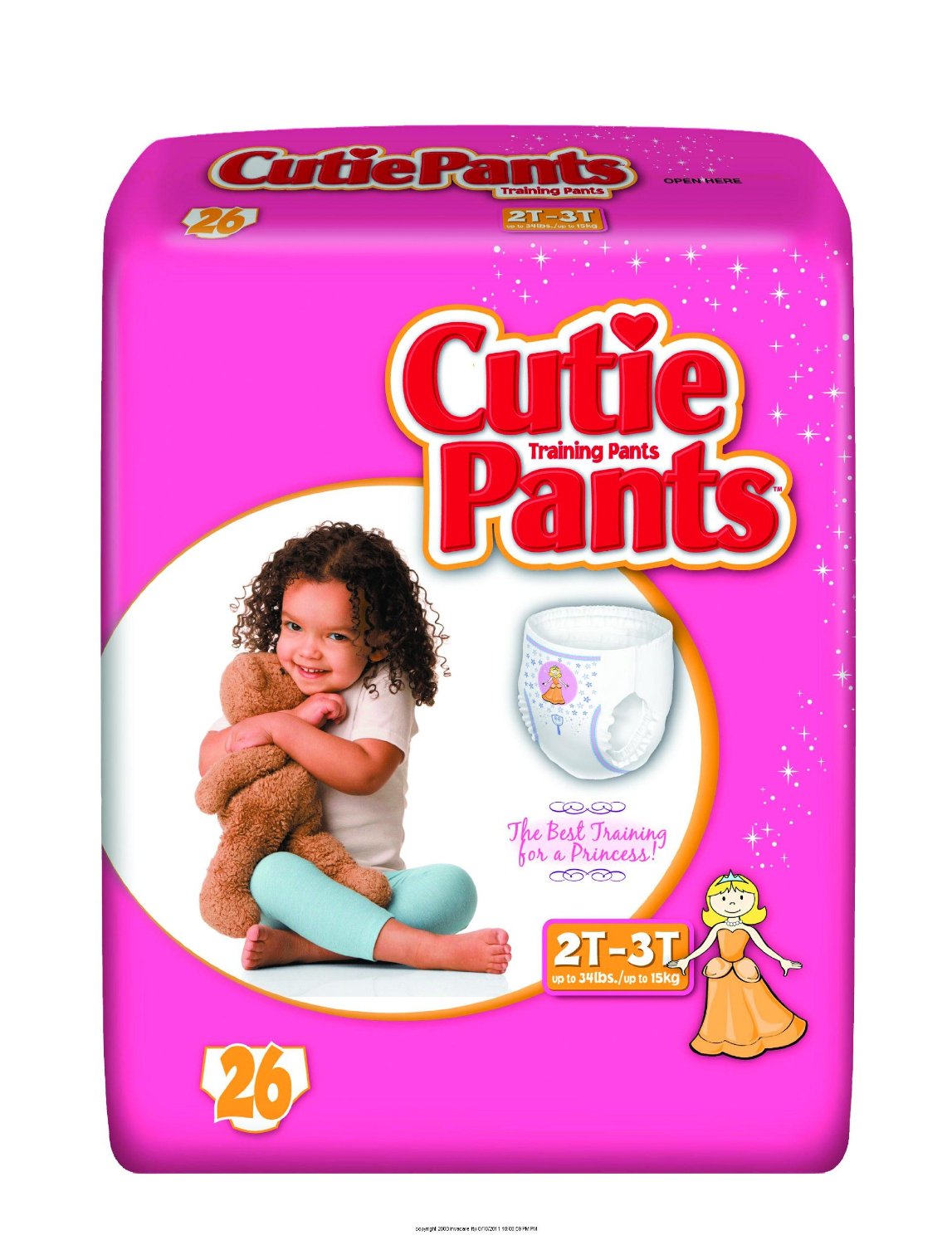 PANTS, TRAINING CUTIE GIRLS 2T3T (26/BG 4BG/CS) FIRSTQ