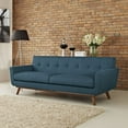 thumbnail image 4 of Modway Engage Mid-Century Modern Upholstered Fabric Sofa in Azure, 4 of 5