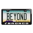 thumbnail image 3 of Ford Bronco Black Real 3K Carbon Fiber Finish ABS Plastic License Plate Frame, 3 of 8