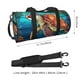 thumbnail image 2 of Fotbe Sea Turtle in Coral Bolsa Deportiva de Lona Plegable con Estampado, Bolsa de Gimnasio con Bolsillo Seco/Húmedo, Bolsa de Viaje Ultraligera de Gran Capacidad, 2 of 6