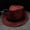Red, variant on Helii Unisex Vintage Jazz Fedora Hat, British Style Breathable Sun Hat, Portable Travel Outdoor Casual Cap for Men and Women
