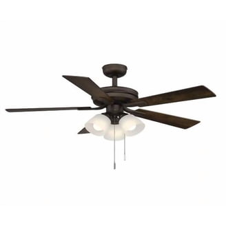 Hampton Bay Glendale 42 in. LED Indoor White Ceiling Fan with