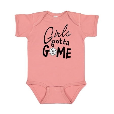 

Inktastic Girls Gotta Game- twenty sider Gift Baby Girl Bodysuit