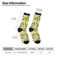 thumbnail image 2 of Lsque Lemon1 Printed Men's Crew Socks, Soft Durable Breathable Moisture-Wicking with Odor Control Cotton socks, 2 of 6