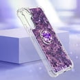 thumbnail image 4 of Funda para Samsung Galaxy A54 5G con Brillo Líquido Flotante, Purpurina, Parachoques y Anillo Giratorio Soporte, 4 of 5