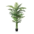 Artificial Golden Cane Palm Plants 6 Feet Fake Tree for Home Decor