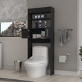thumbnail image 3 of Morley 2-Shelf Over The Toilet Cabinet Black Wengue,Black Particle Board Furniture Primary Living Space Cabinets, 3 of 8